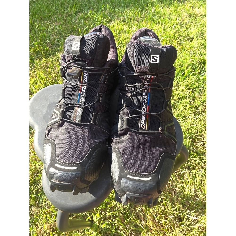 Salomon Speedcross 4 Men Black Trail Running Shoes Hiking Sneakers - Picture 5 of 11